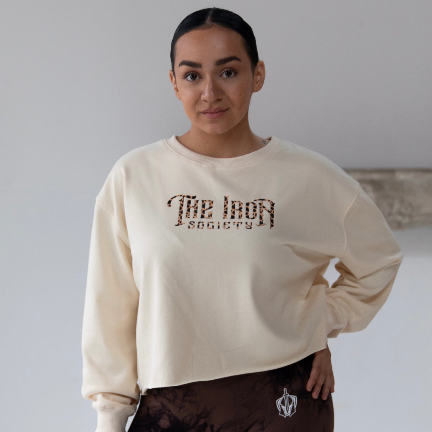 Womens TIS Cropped Crewneck