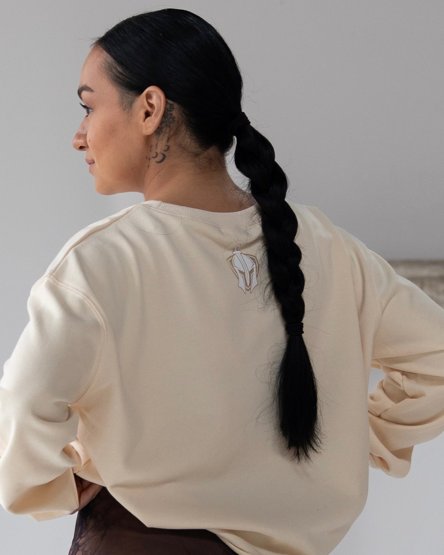 Womens TIS Cropped Crewneck