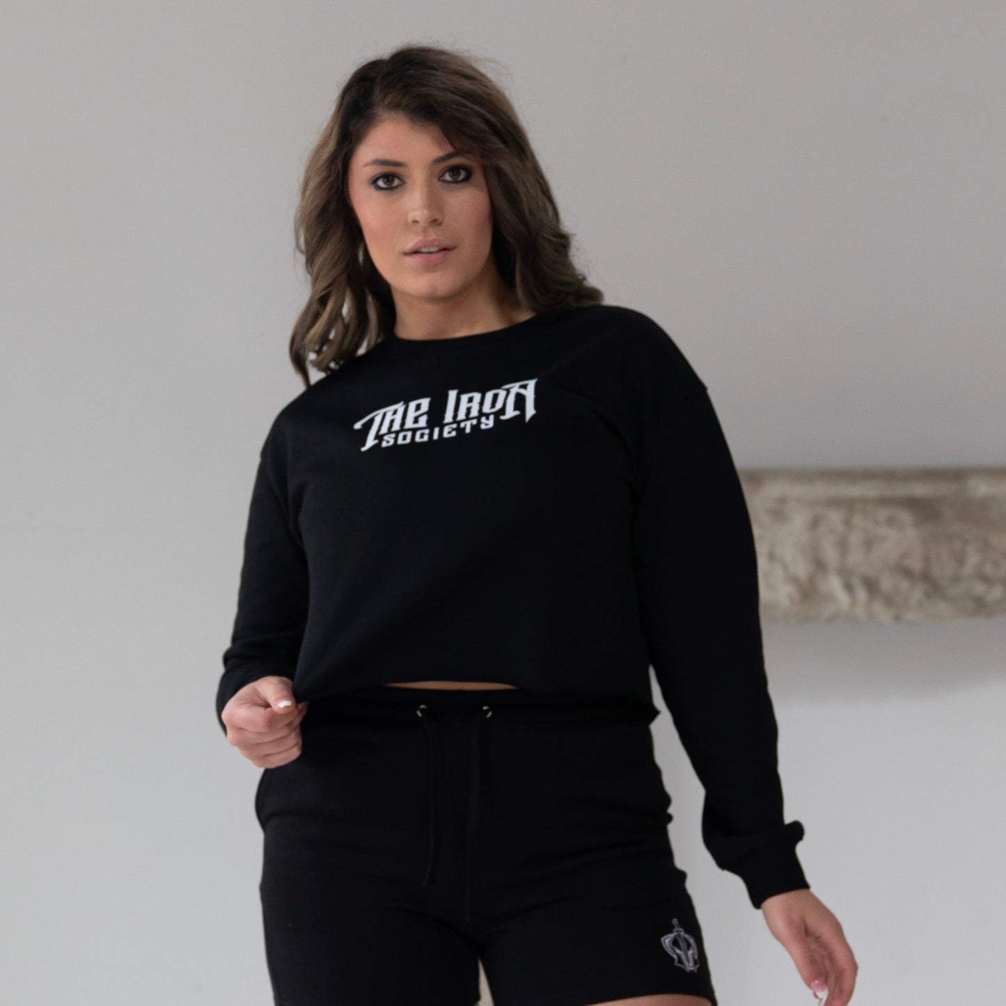 Womens TIS Cropped Crewneck