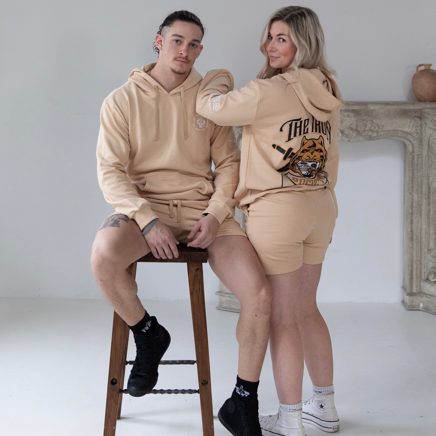 Cream Gladiator Hoodie