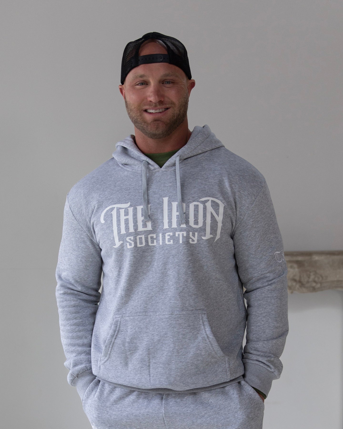 Gray TIS Logo Hoodie
