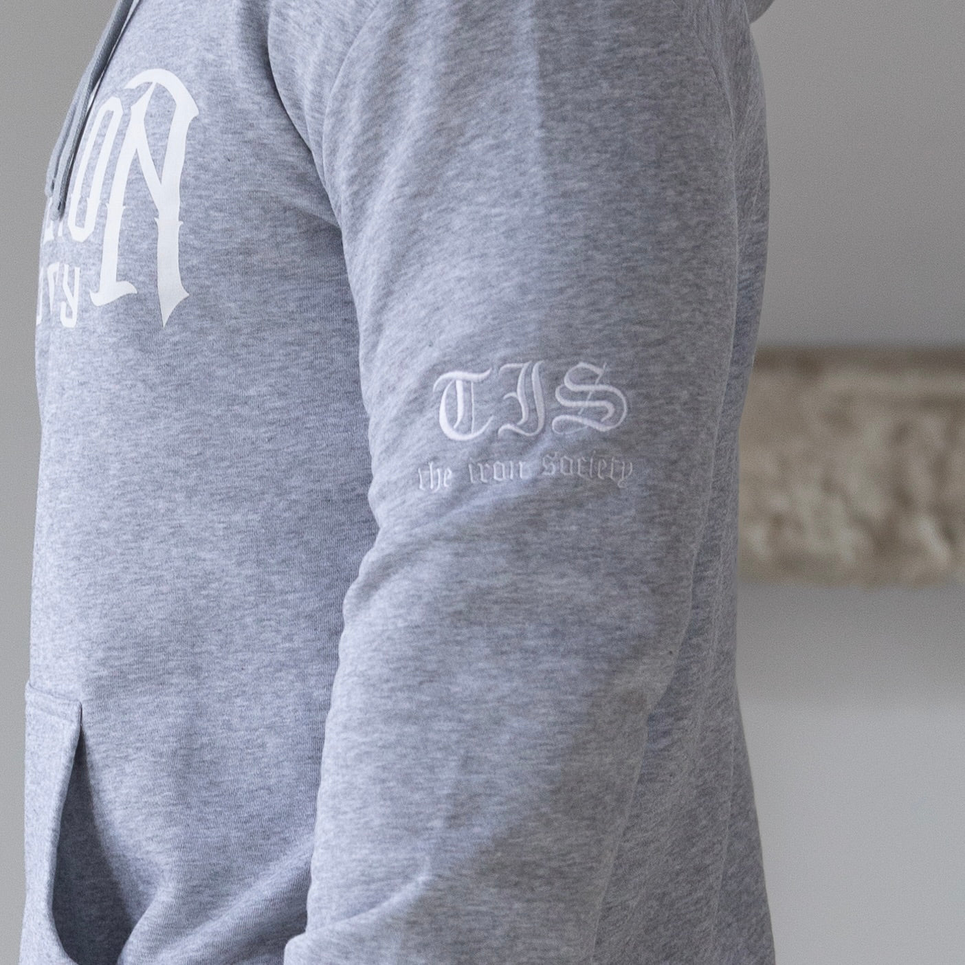 Gray TIS Logo Hoodie