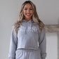 Gray Womens TIS Cropped Hoodie