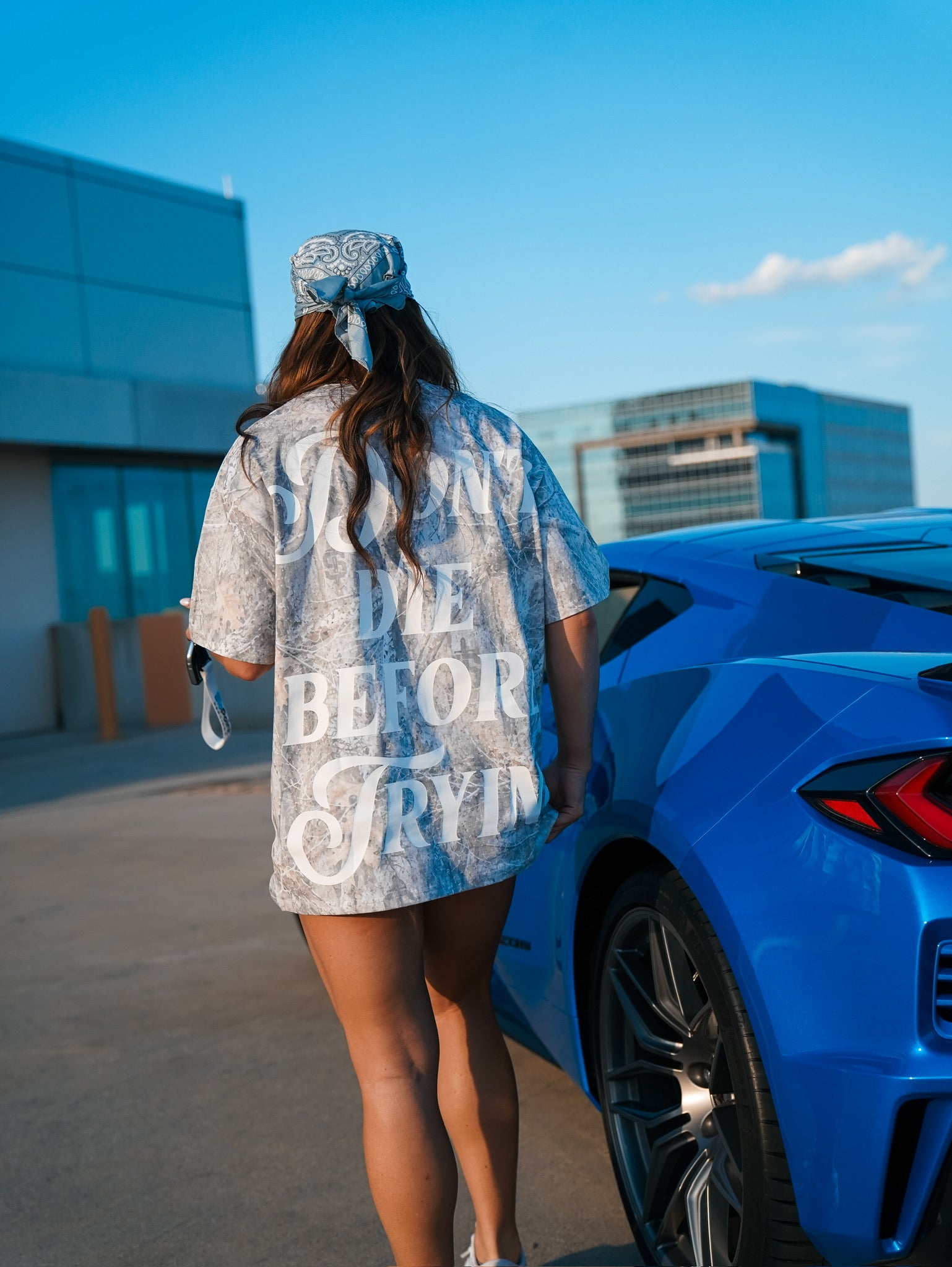 Don't Die Before Trying Oversized Tee