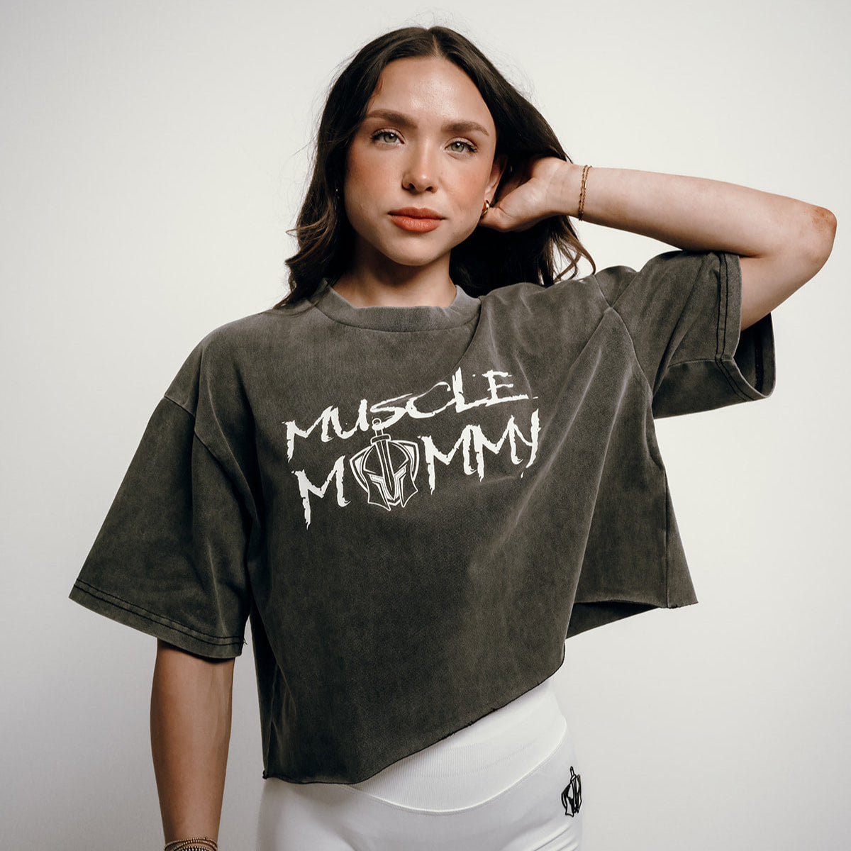 Muscle Mommy Cropped Tee
