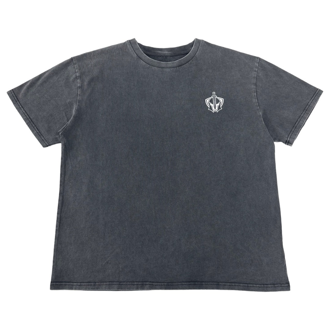Women's Acid Wash Badge Oversized Tee