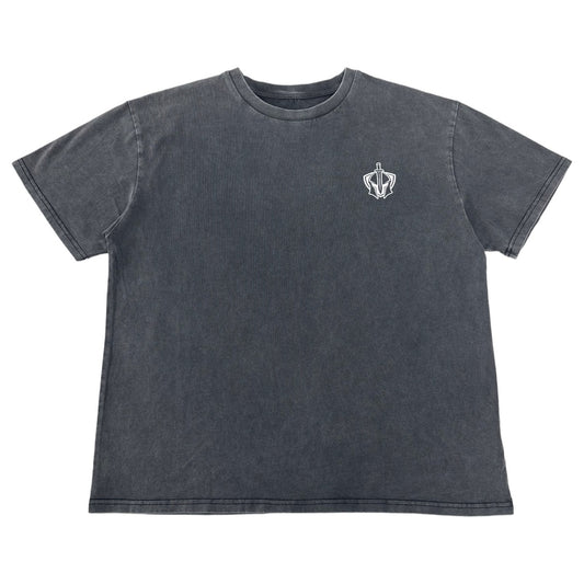 Women's Acid Wash Badge Oversized Tee