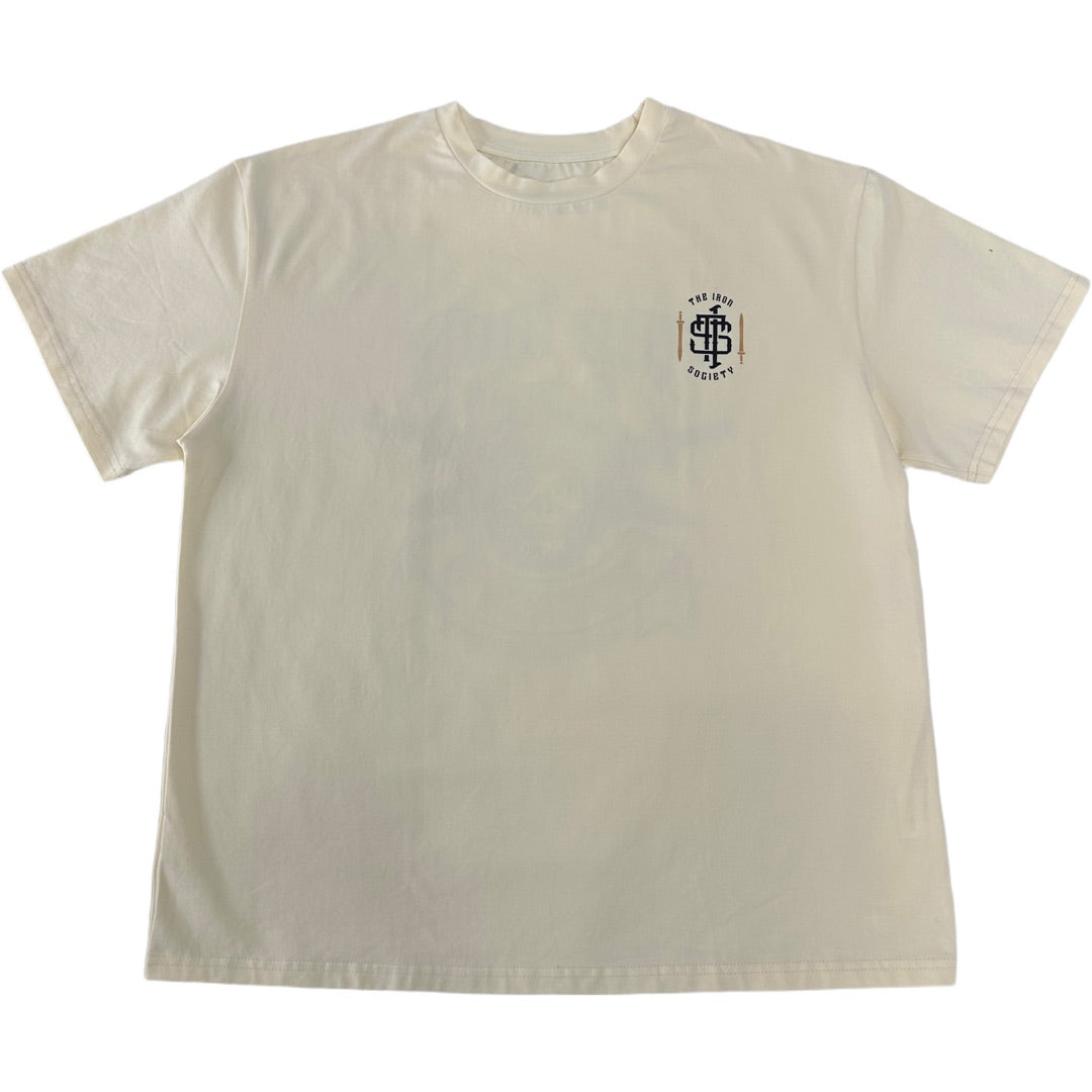 Women's Cream Gladiator Oversized Tee