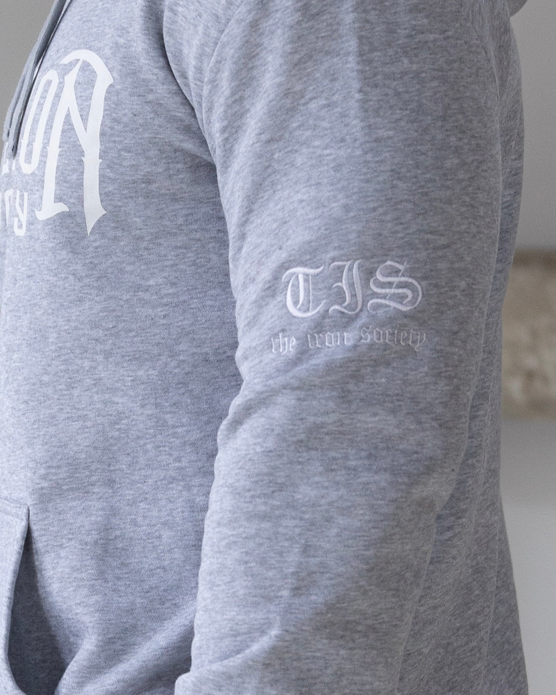 Gray TIS Logo Hoodie