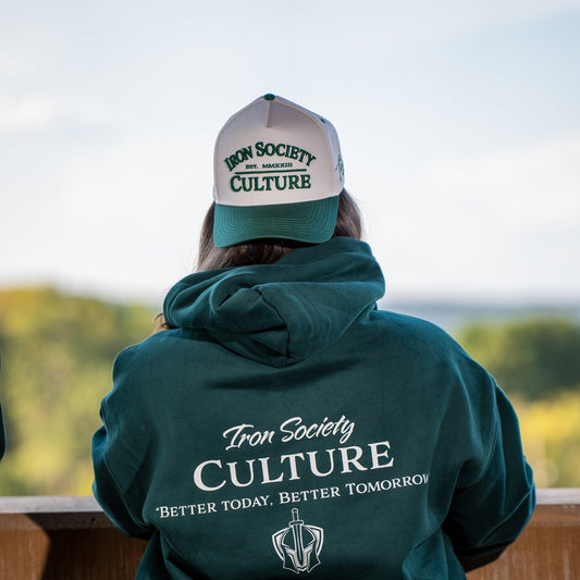 Iron Culture Green & Cream 5 Panel Hat