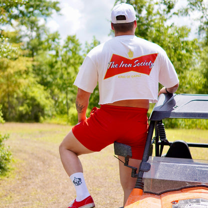 Oversized King Of Gainz Tee Cropped Tee