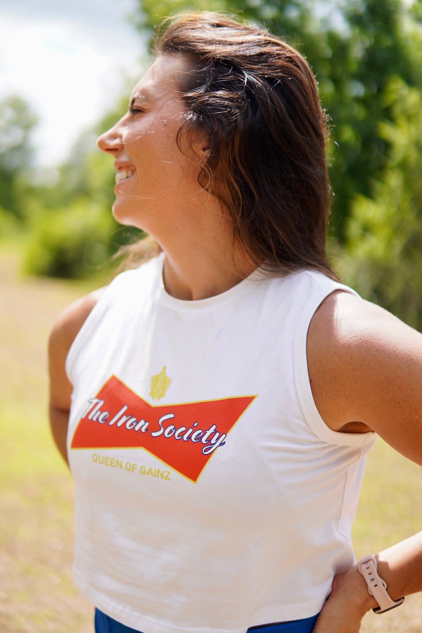 Queen Of Gainz Cropped Tank