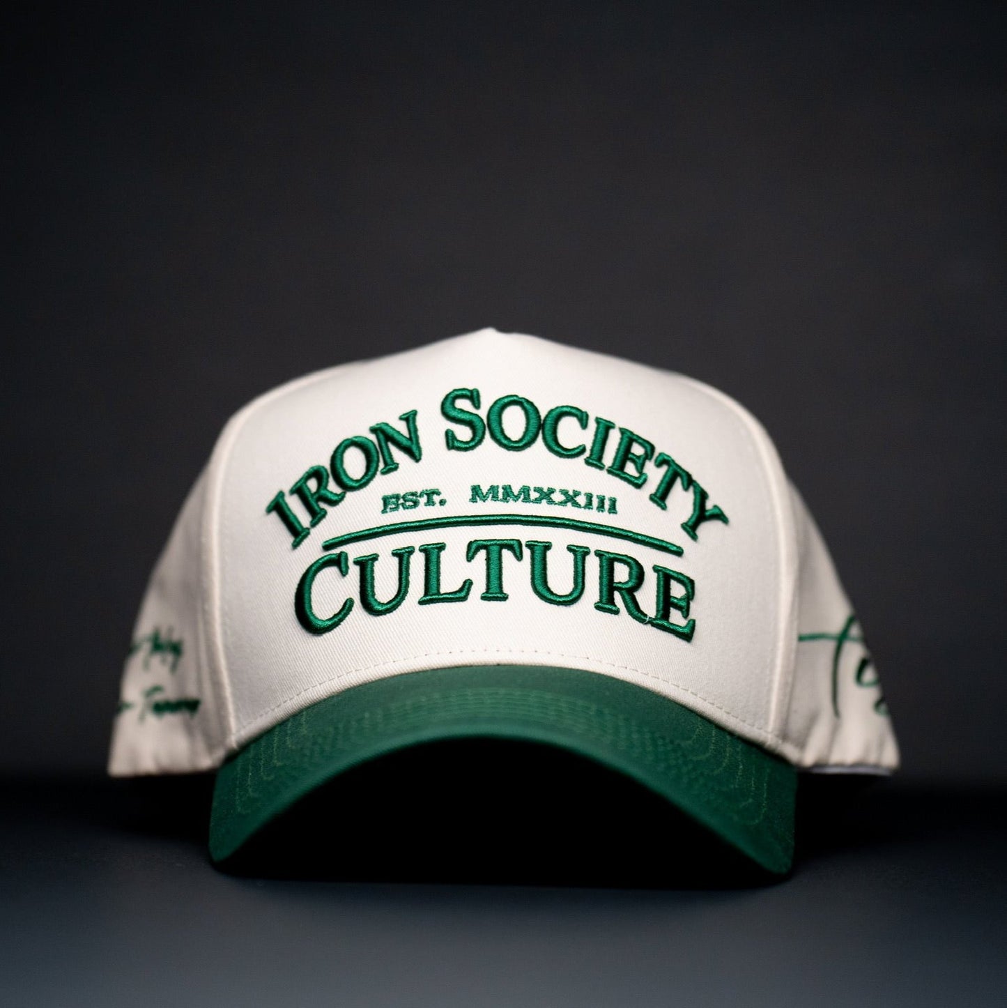 Iron Culture Green & Cream 5 Panel Hat