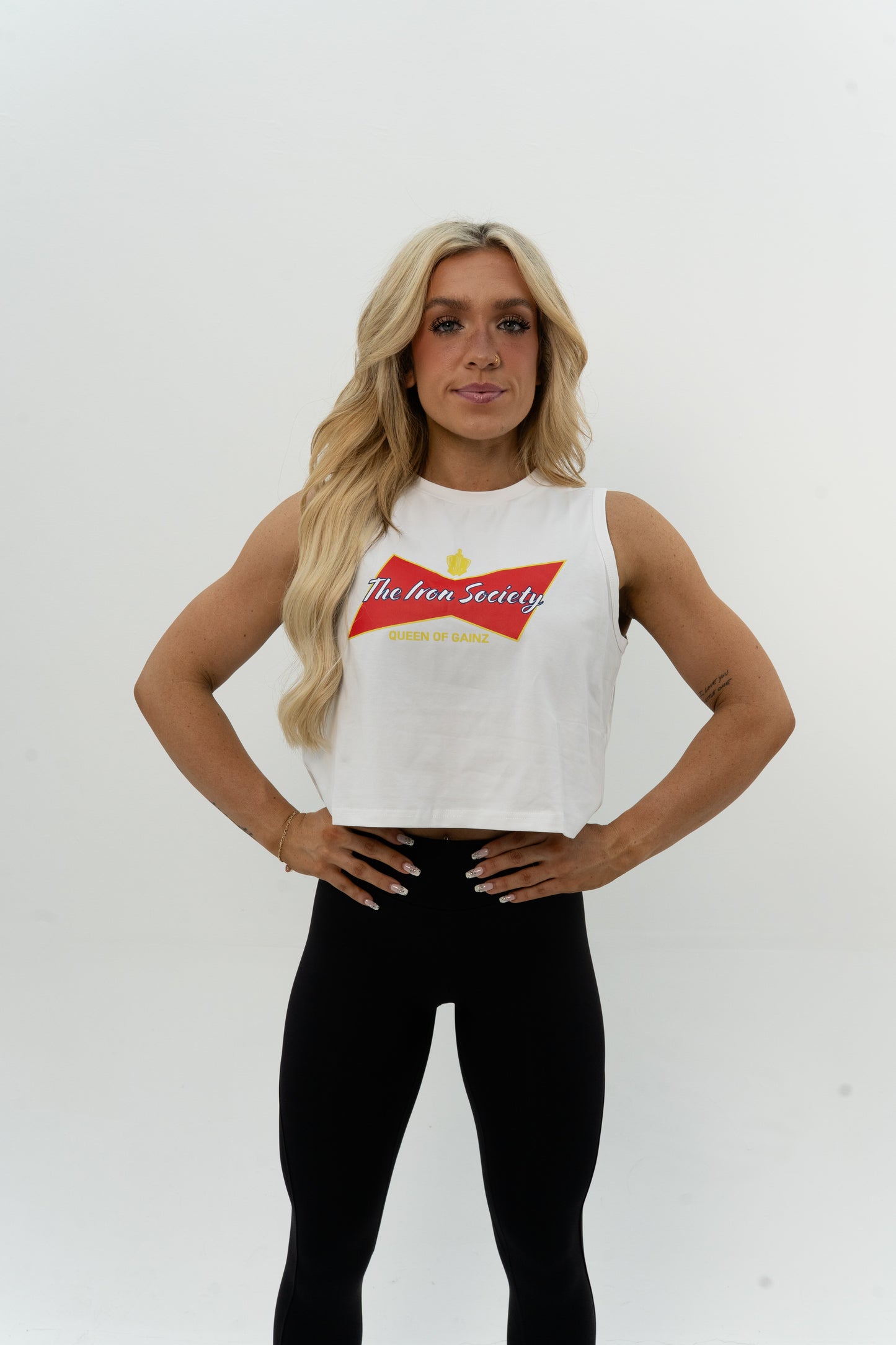 Queen Of Gainz Cropped Tank