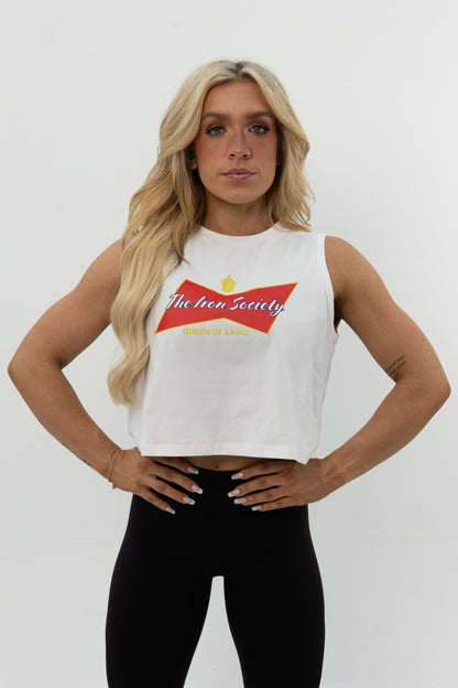 Queen Of Gainz Cropped Tank