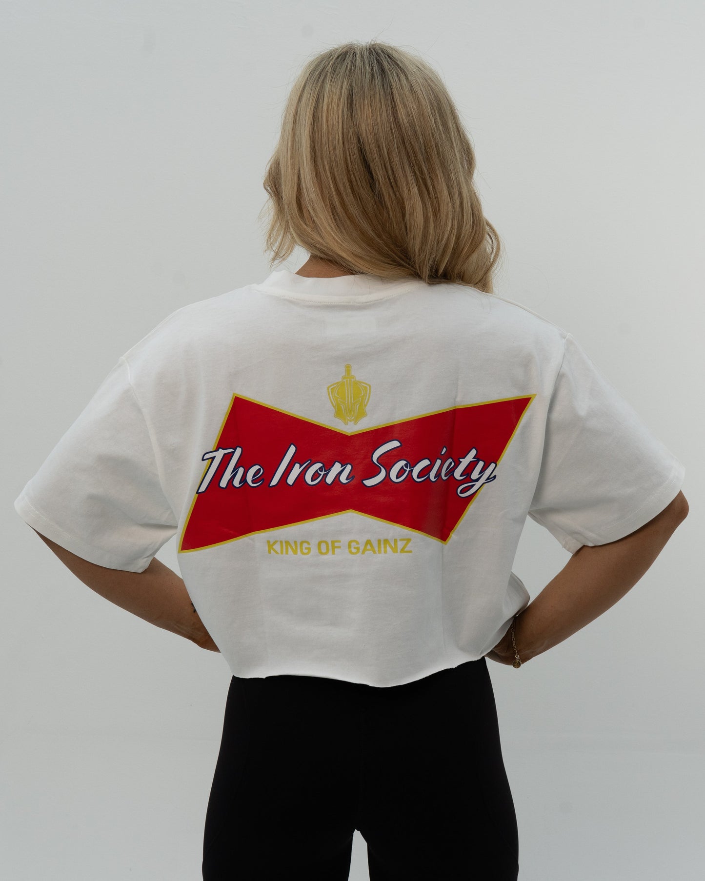 Oversized King Of Gainz Tee Cropped Tee