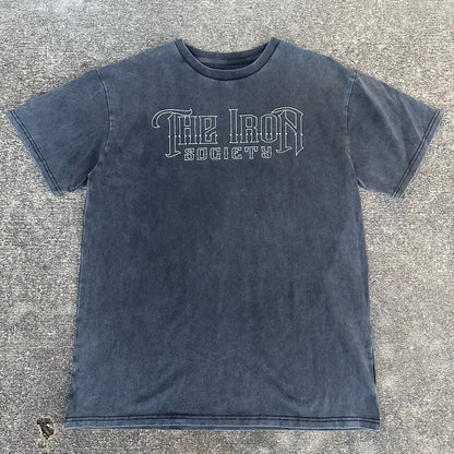 Oversized Acid Wash Victory Tee