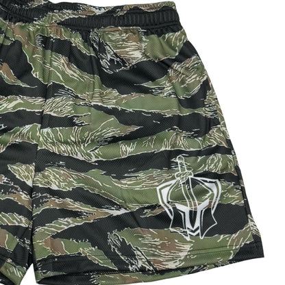 Tiger Camo Badge 5in Inseam Short