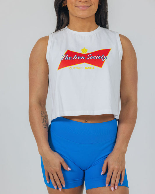 Queen Of Gainz Cropped Tank