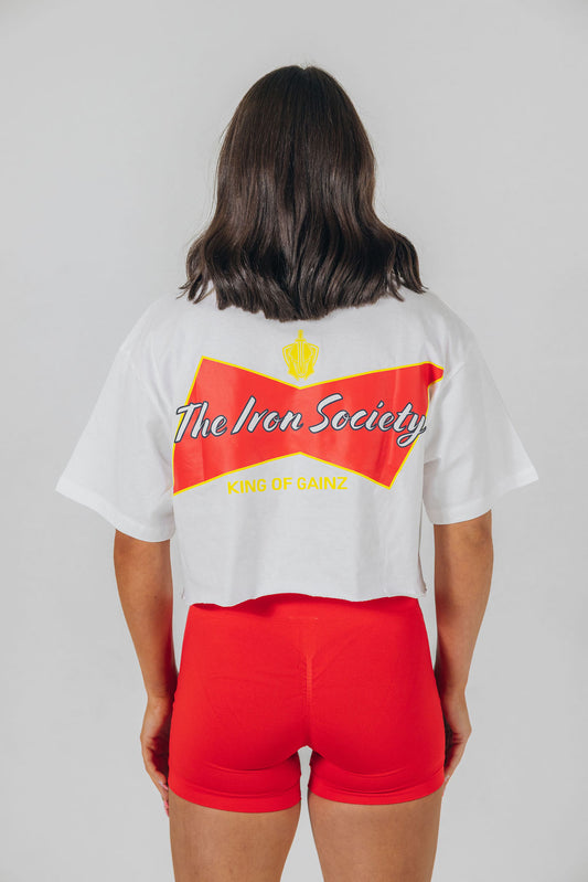 Oversized King Of Gainz Tee Cropped Tee