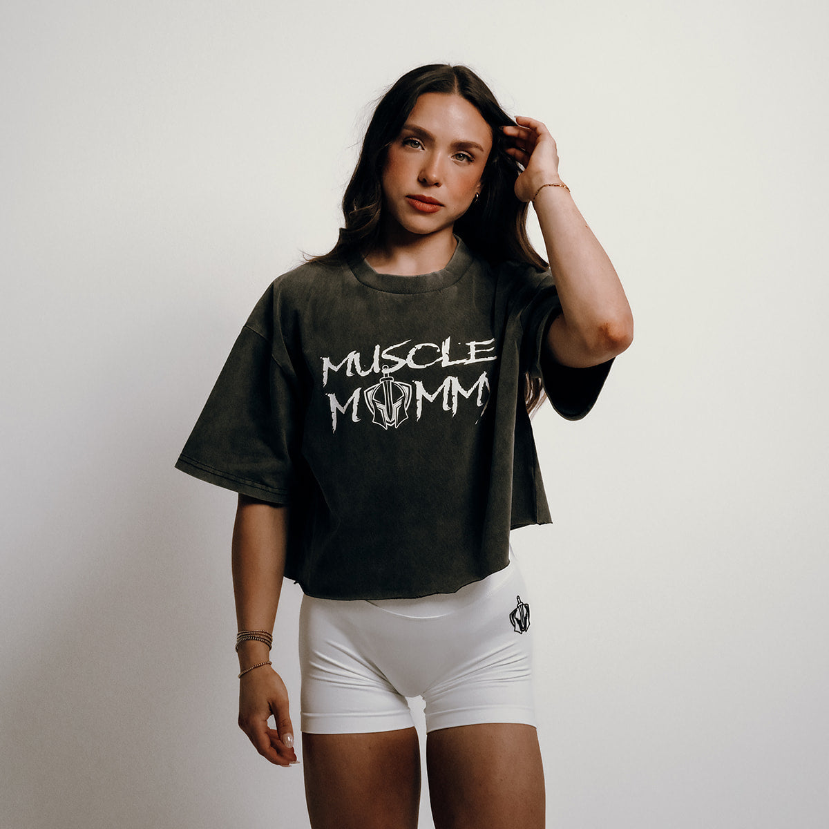 Muscle Mommy Cropped Tee