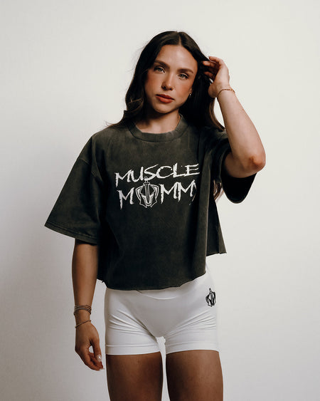 Muscle Mommy Cropped Tee